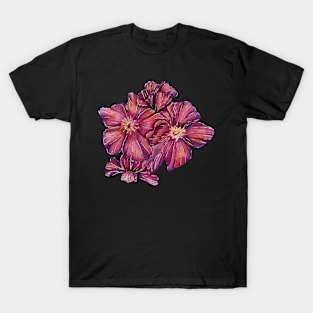 big red watercolor flowers T-Shirt
